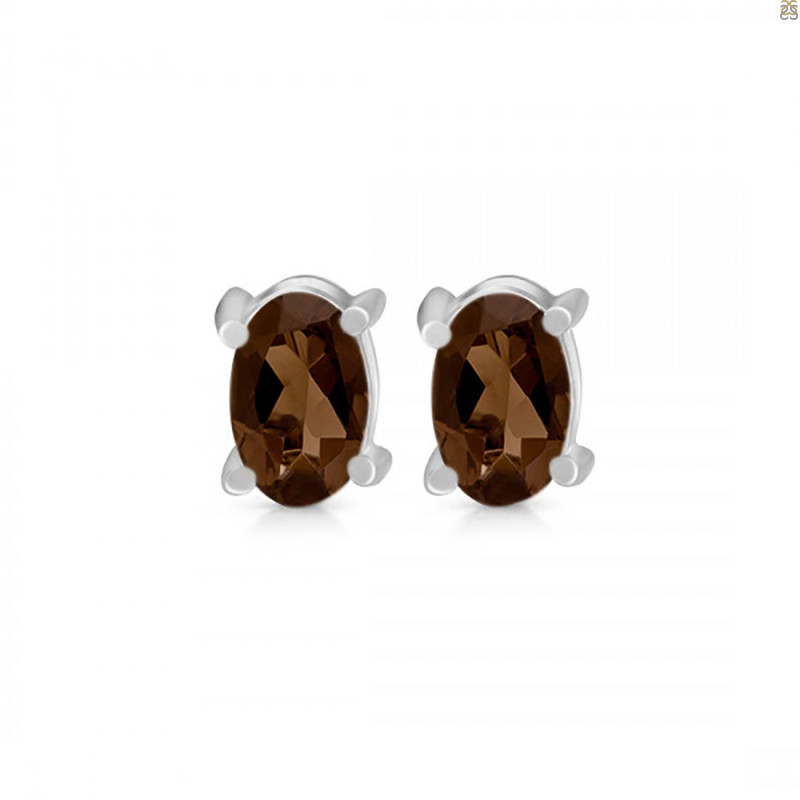 Smoky Stud Earring SMY-RDE-1154.