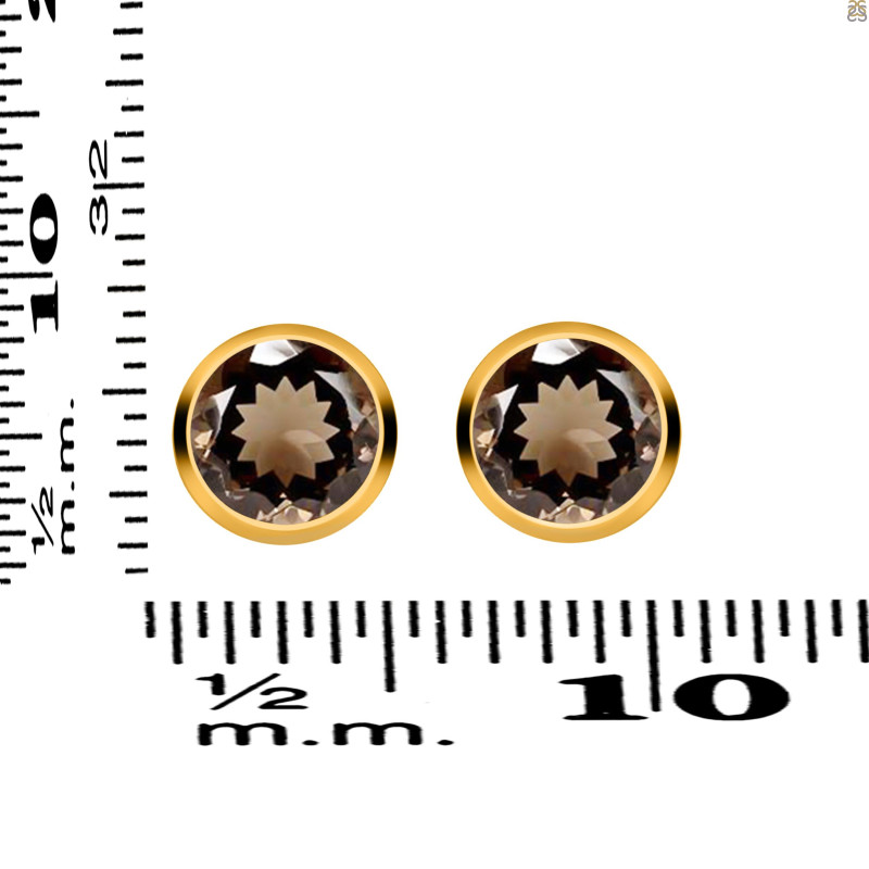 Smoky Stud Earring SMY-RDE-1254.