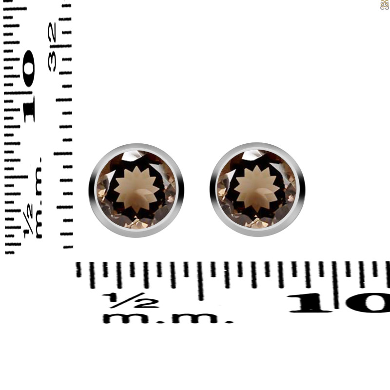 Smoky Stud Earring SMY-RDE-1254.