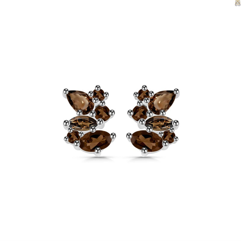 Smoky Stud Earring SMY-RDE-1261.