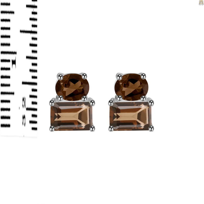 Smoky Stud Earring SMY-RDE-1267.
