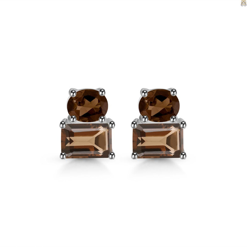 Smoky Stud Earring SMY-RDE-1267.