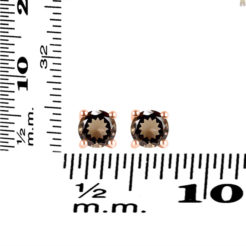 Smoky Stud Earring SMY-RDE-1321.