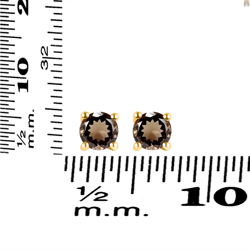 Smoky Stud Earring SMY-RDE-1321.