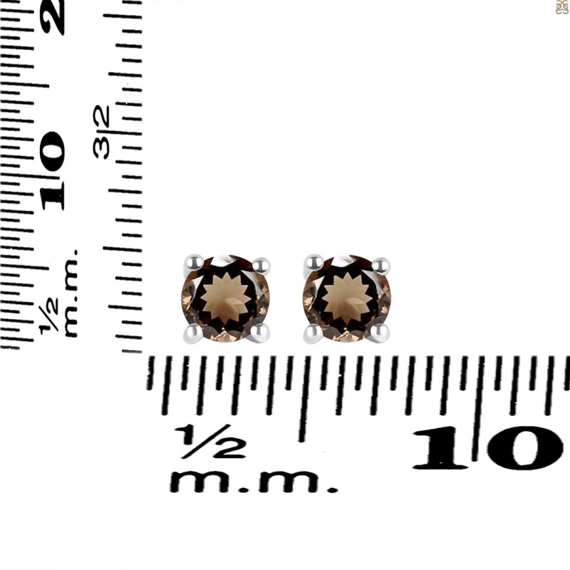 Smoky Stud Earring SMY-RDE-1321.