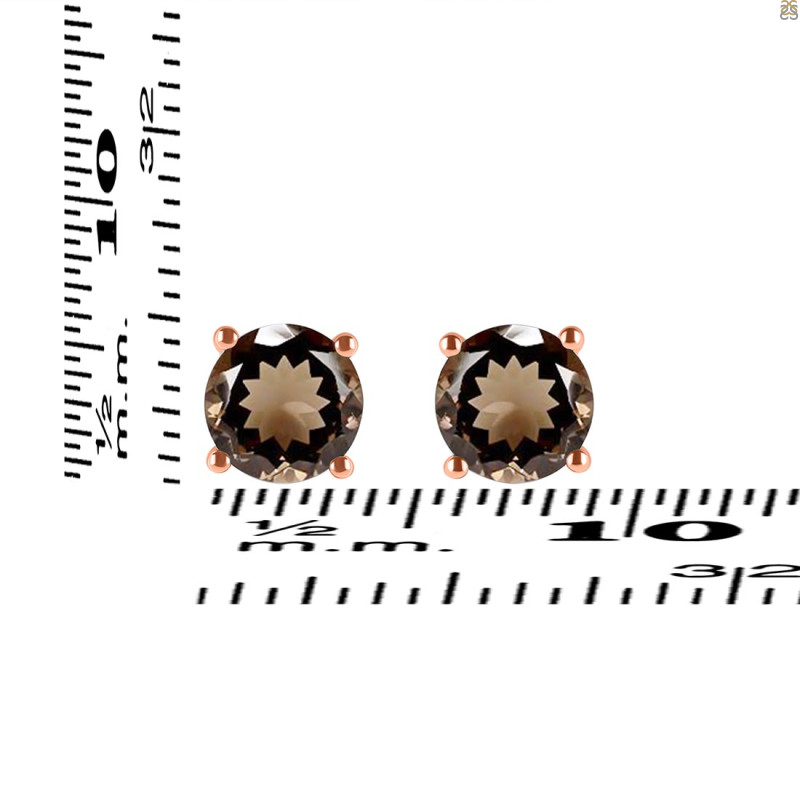 Smoky Stud Earring SMY-RDE-1353.