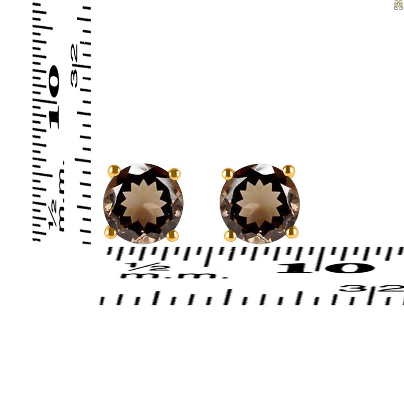 Smoky Stud Earring SMY-RDE-1353.