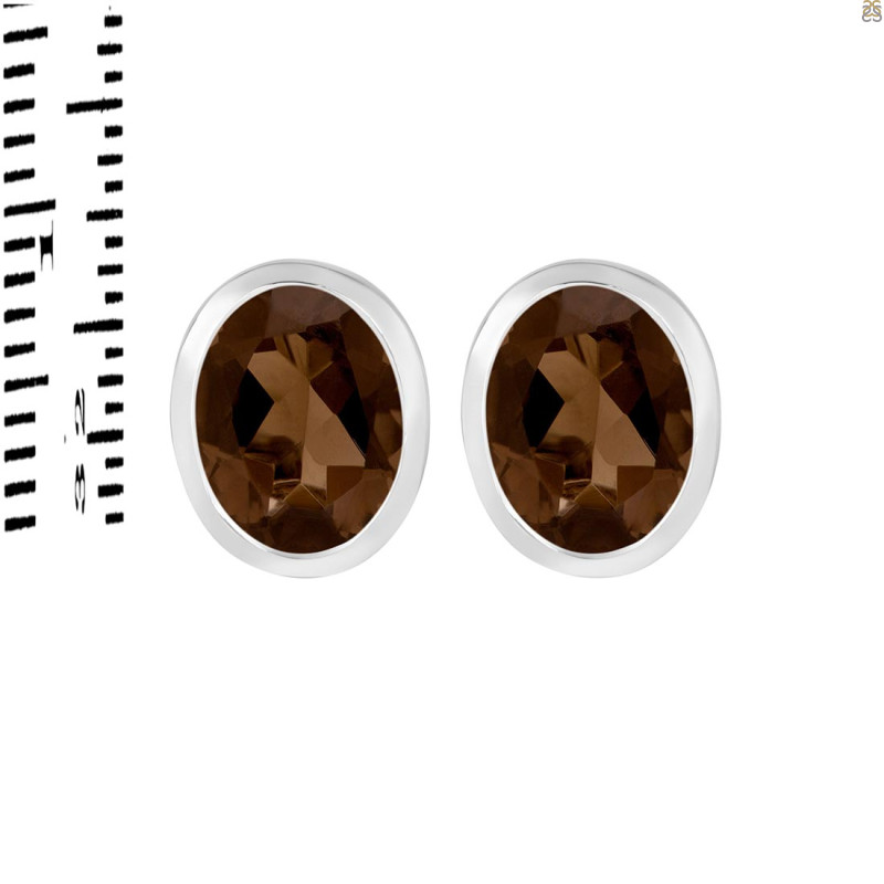 Smoky Stud Earring SMY-RDE-1376.