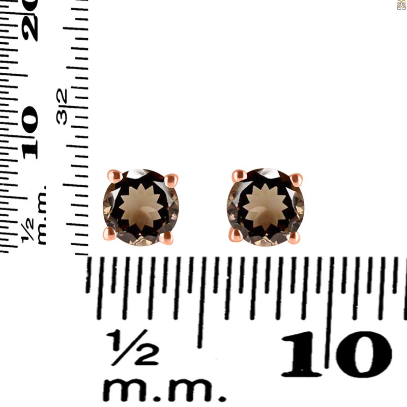 Smoky Stud Earring SMY-RDE-1435.