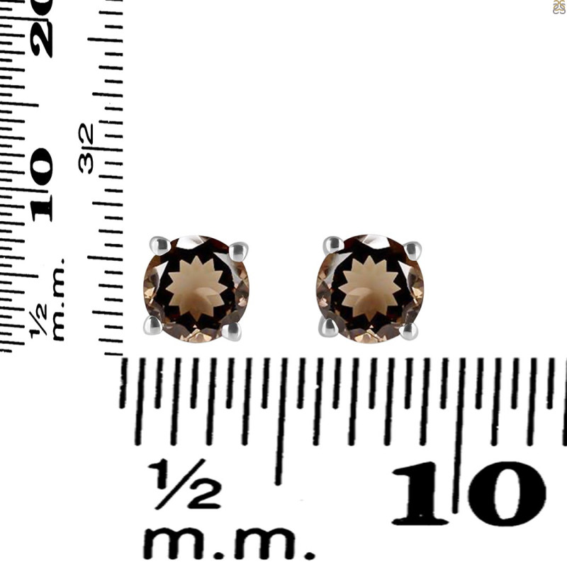 Smoky Stud Earring SMY-RDE-1435.