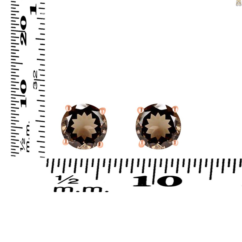 Smoky Stud Earring SMY-RDE-1436.
