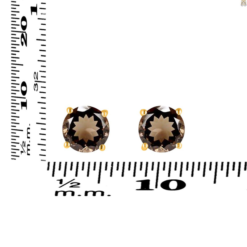 Smoky Stud Earring SMY-RDE-1436.