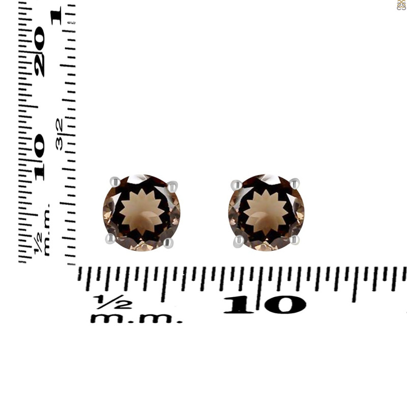 Smoky Stud Earring SMY-RDE-1436.