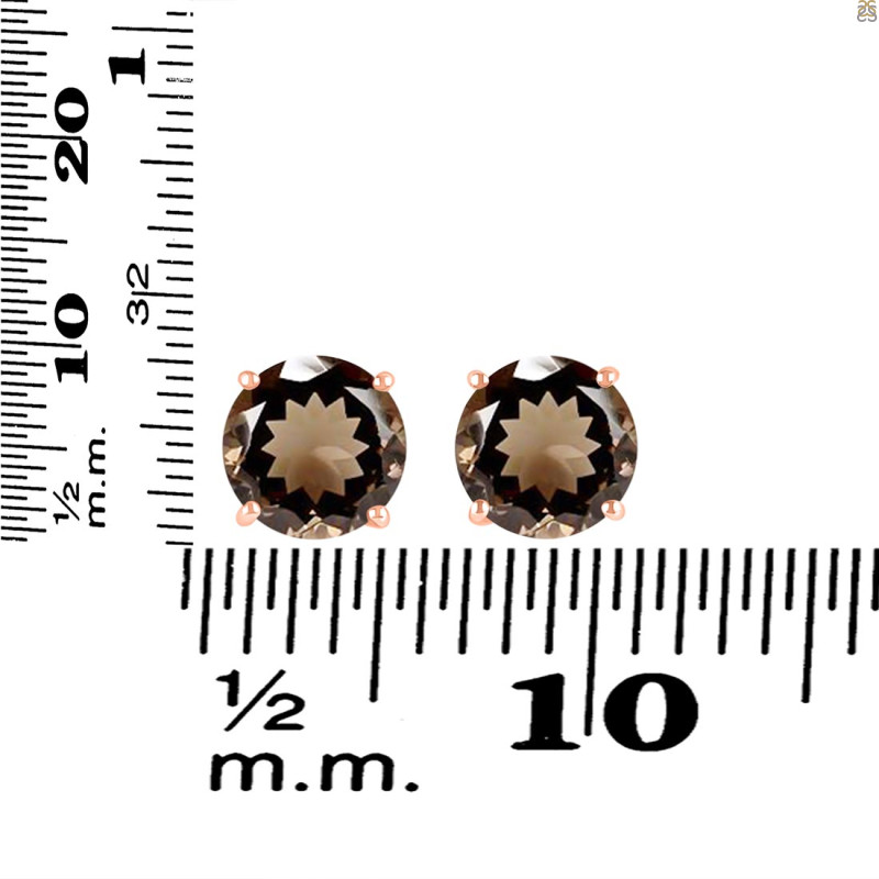 Smoky Stud Earring SMY-RDE-1437.