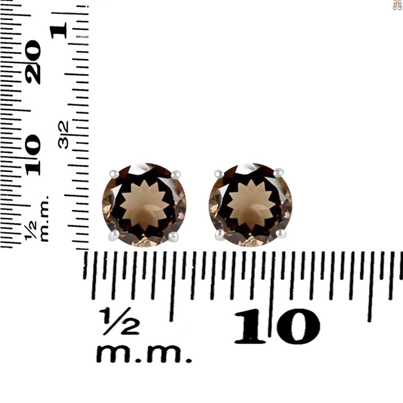 Smoky Stud Earring SMY-RDE-1437.