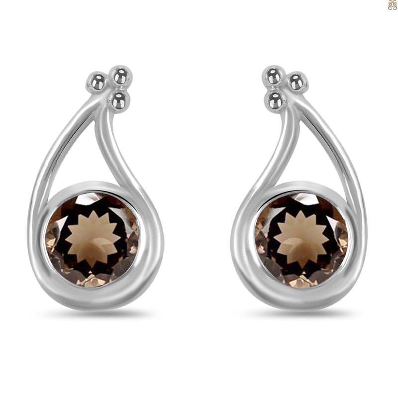 Smoky Stud Earring SMY-RDE-19.