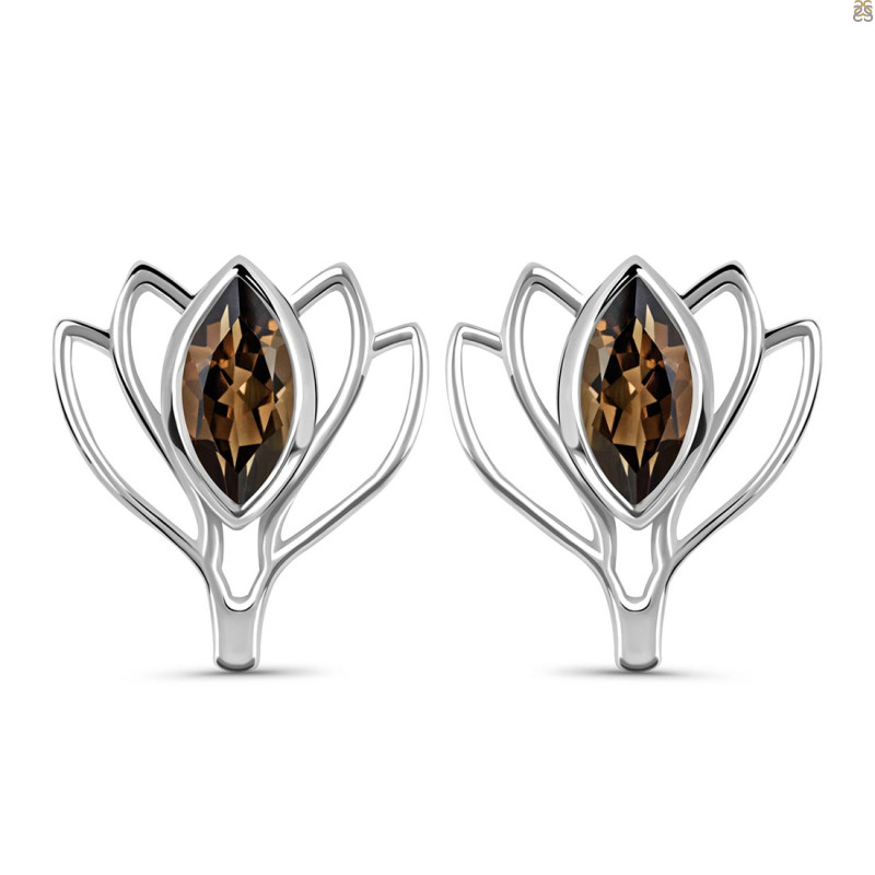Smoky Stud Earring SMY-RDE-24.