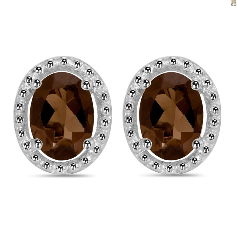 Smoky Stud Earring SMY-RDE-34.