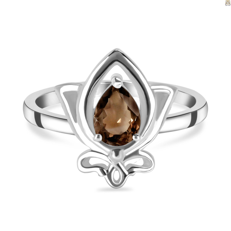Smoky Lotus Ring SMY-RDR-2157.