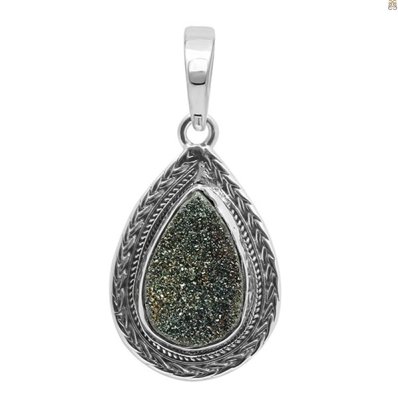 Spectropyrite Druzy Pendant-SP SPD-1-19