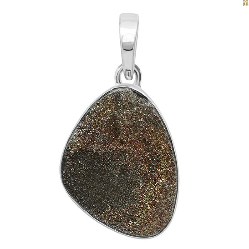 Spectropyrite Druzy Pendant-SP SPD-1-38