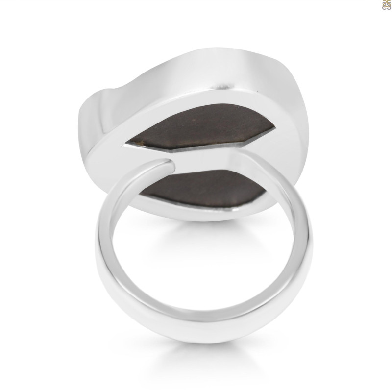 Spectropyrite Druzy Adjustable Ring-ADJ-R SPD-2-165