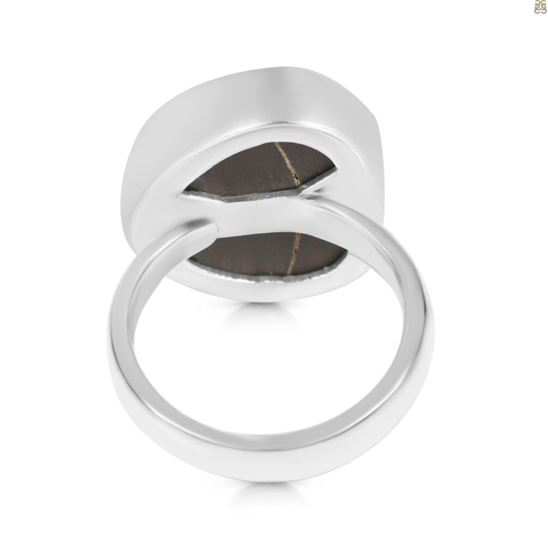 Spectropyrite Druzy Adjustable Ring-ADJ-R SPD-2-185