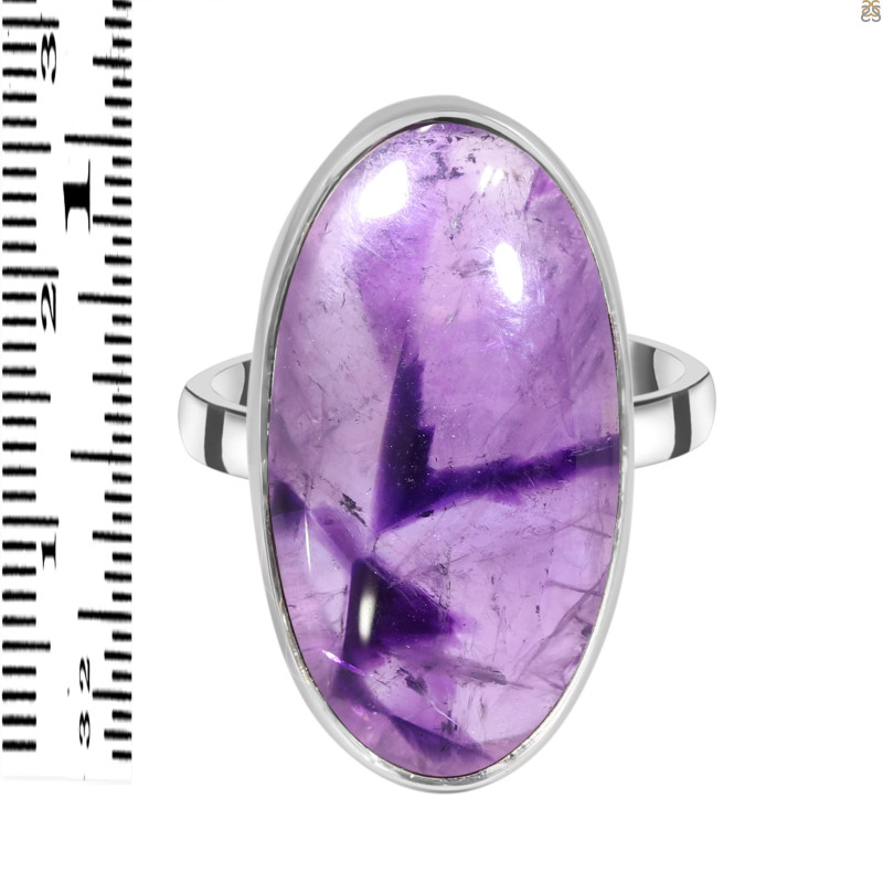 Star Amethyst Ring-R-Size-7 (STA-2-21) | Rananjay Exports