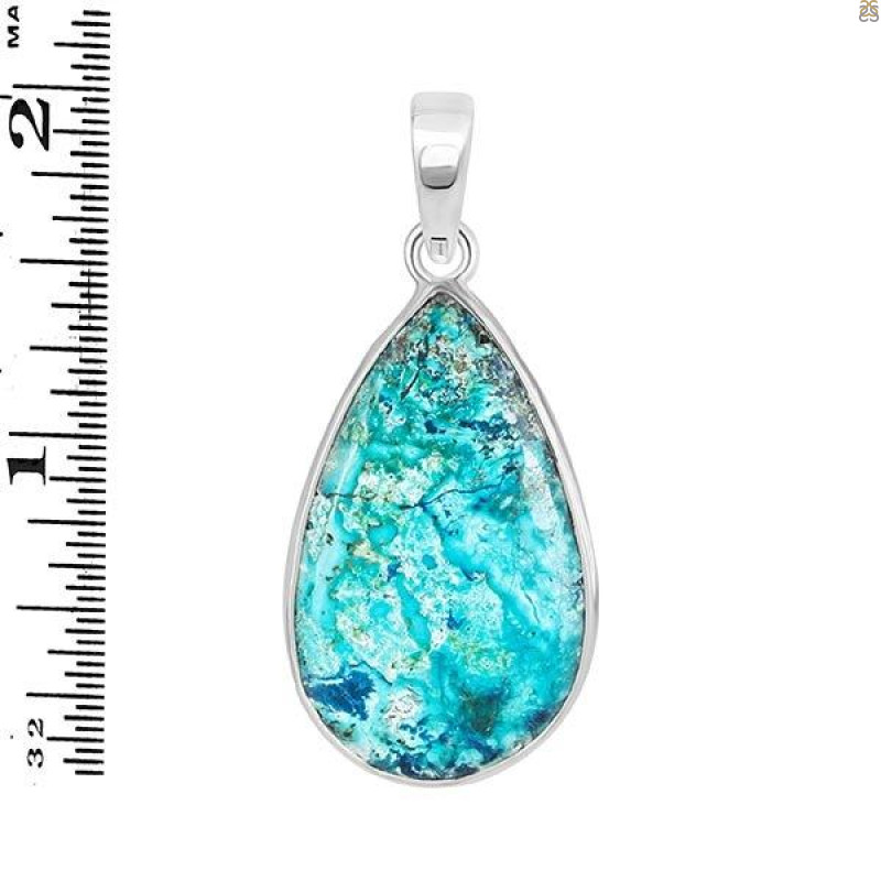Shattuckite Pendant-SP STK-1-136