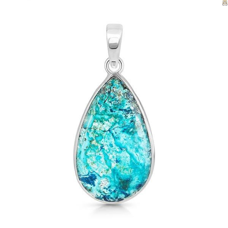 Shattuckite Pendant-SP STK-1-136