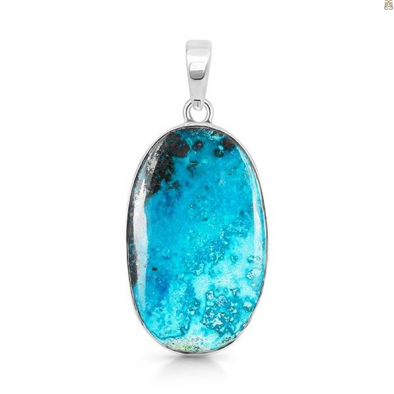 Shattuckite Pendant-SP STK-1-140