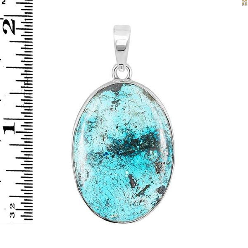 Shattuckite Pendant-SP STK-1-141
