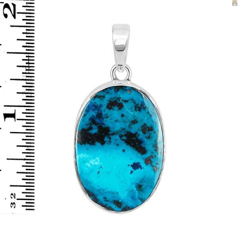 Shattuckite Pendant-SP STK-1-145