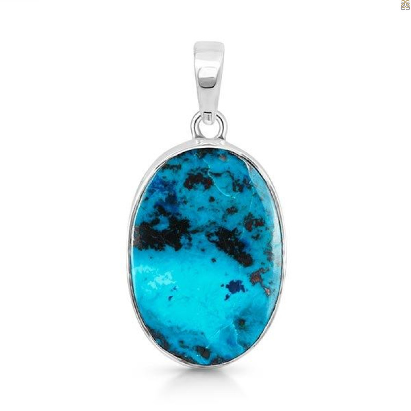 Shattuckite Pendant-SP STK-1-145