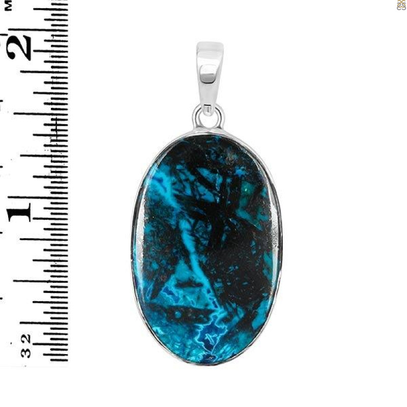 Shattuckite Pendant-SP STK-1-146