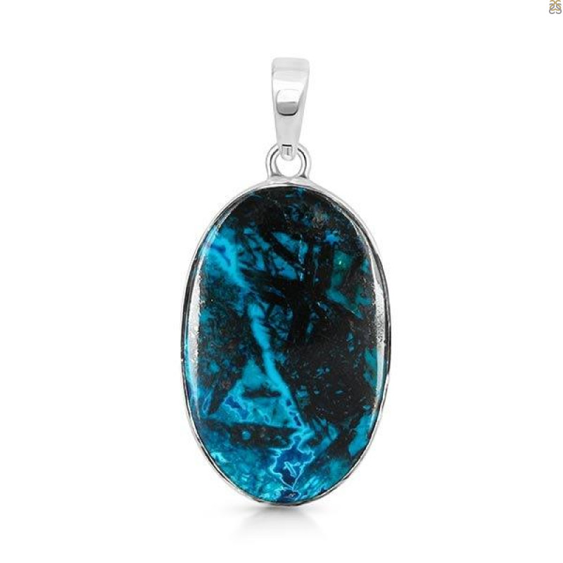 Shattuckite Pendant-SP STK-1-146