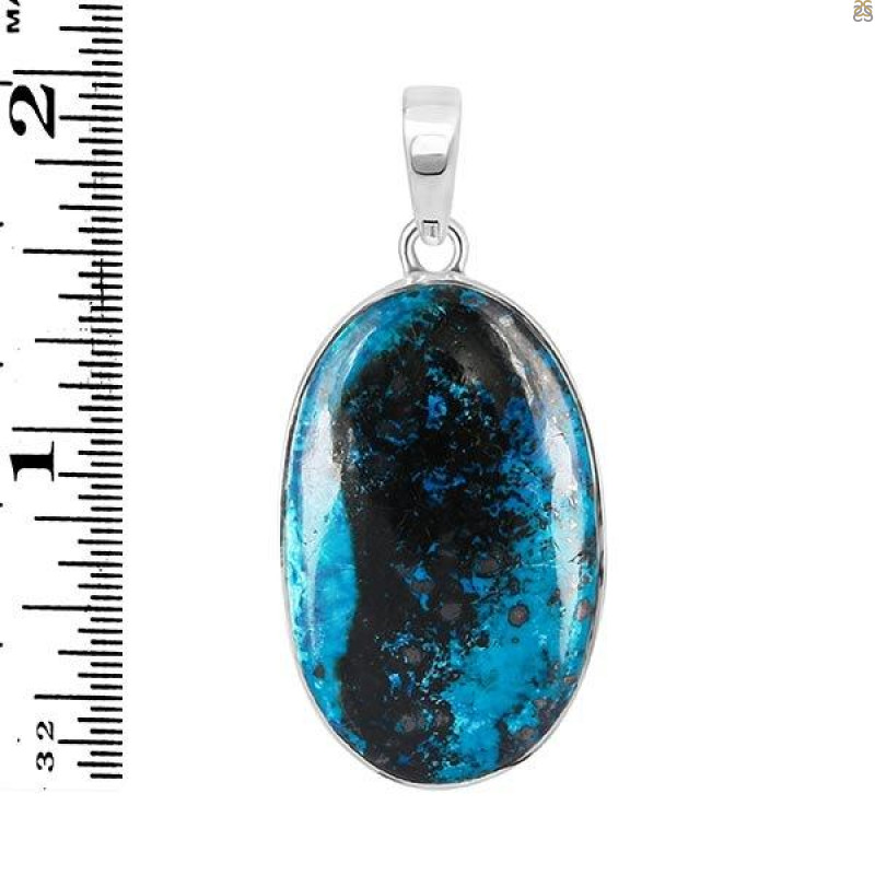 Shattuckite Pendant-SP STK-1-149