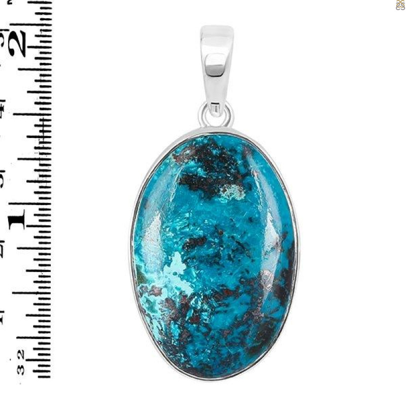 Shattuckite Pendant-SP STK-1-153