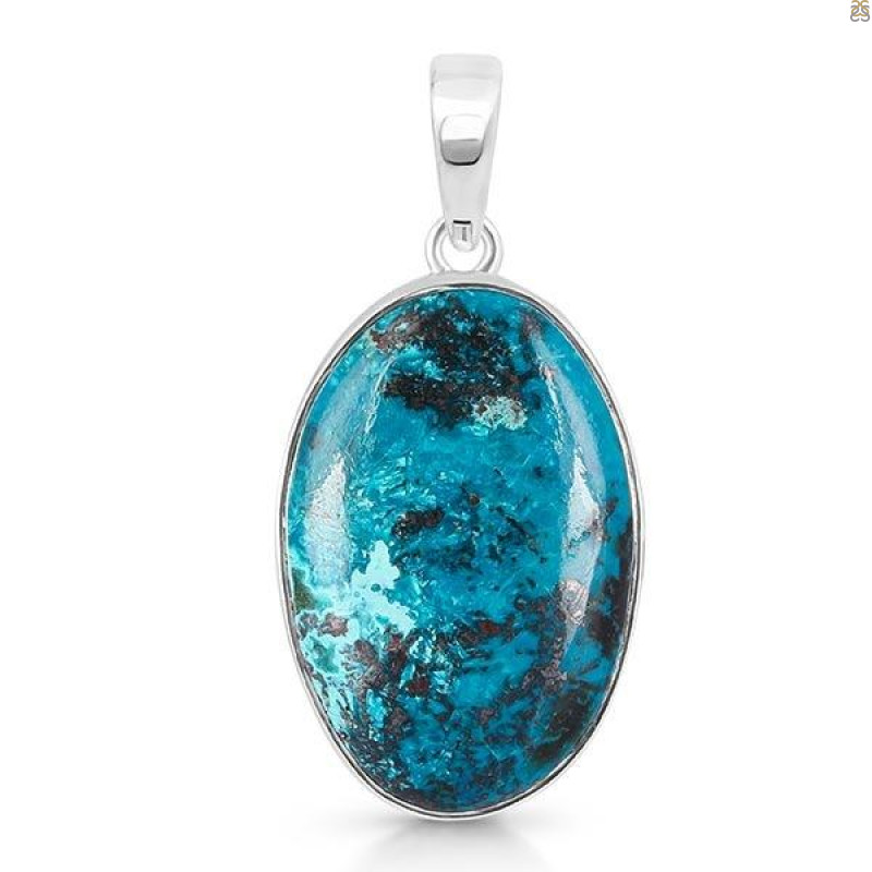 Shattuckite Pendant-SP STK-1-153