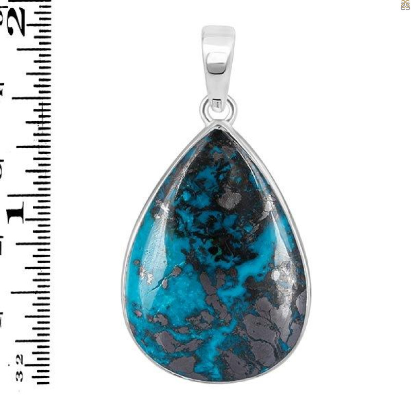 Shattuckite Pendant-SP STK-1-155