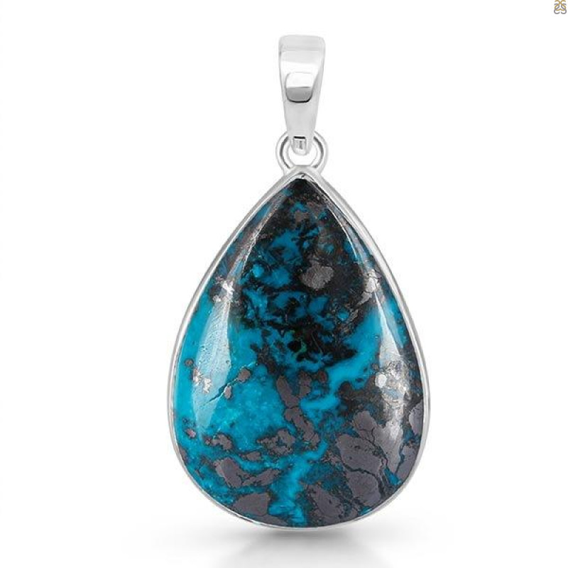Shattuckite Pendant-SP STK-1-155