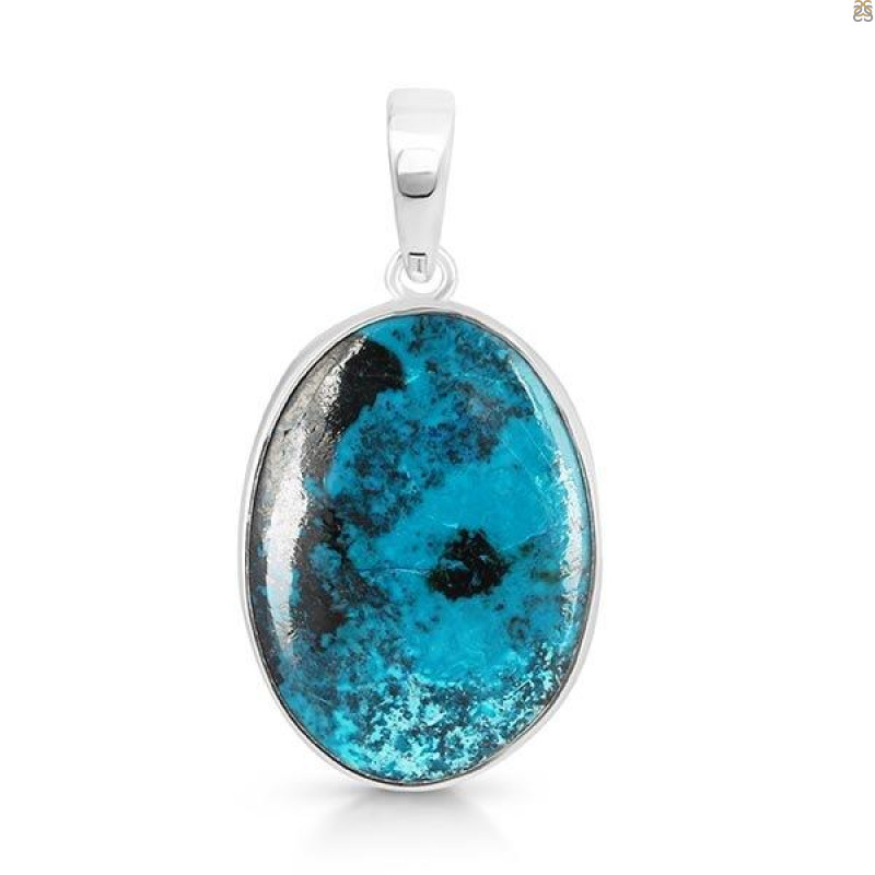 Shattuckite Pendant-SP STK-1-157
