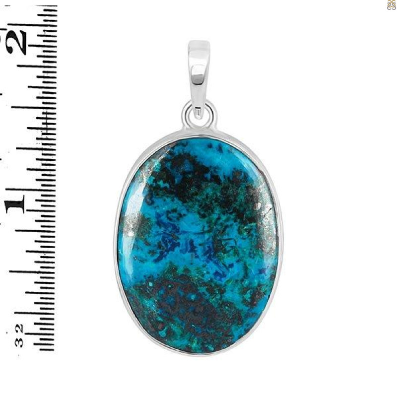 Shattuckite Pendant-SP STK-1-163