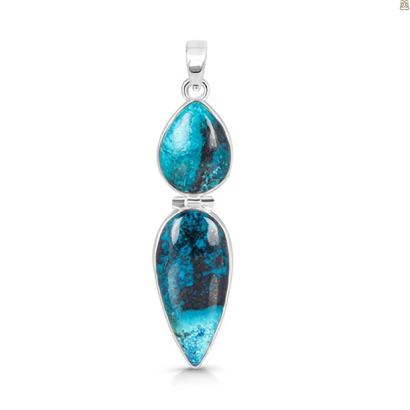 Shattuckite Pendant-2SP STK-1-167