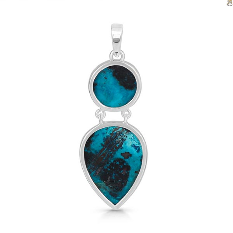 Shattuckite Pendant-2SP STK-1-169