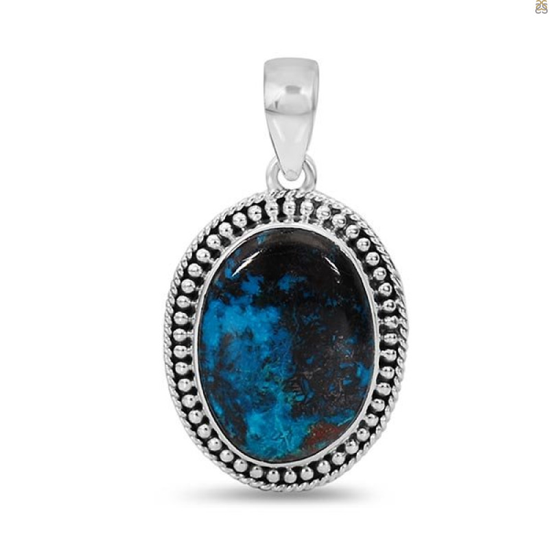 Shattuckite Pendant-SP STK-1-62