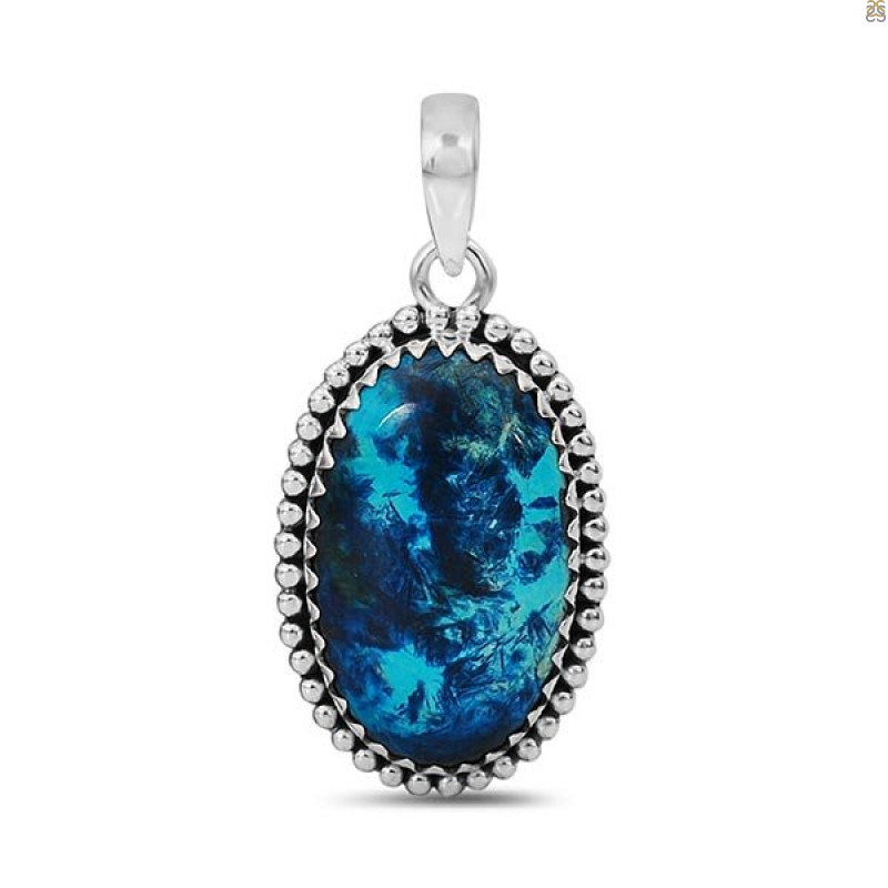 Shattuckite Pendant-SP STK-1-79