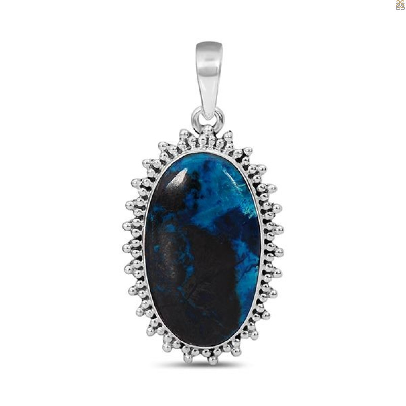 Shattuckite Pendant-SP STK-1-82