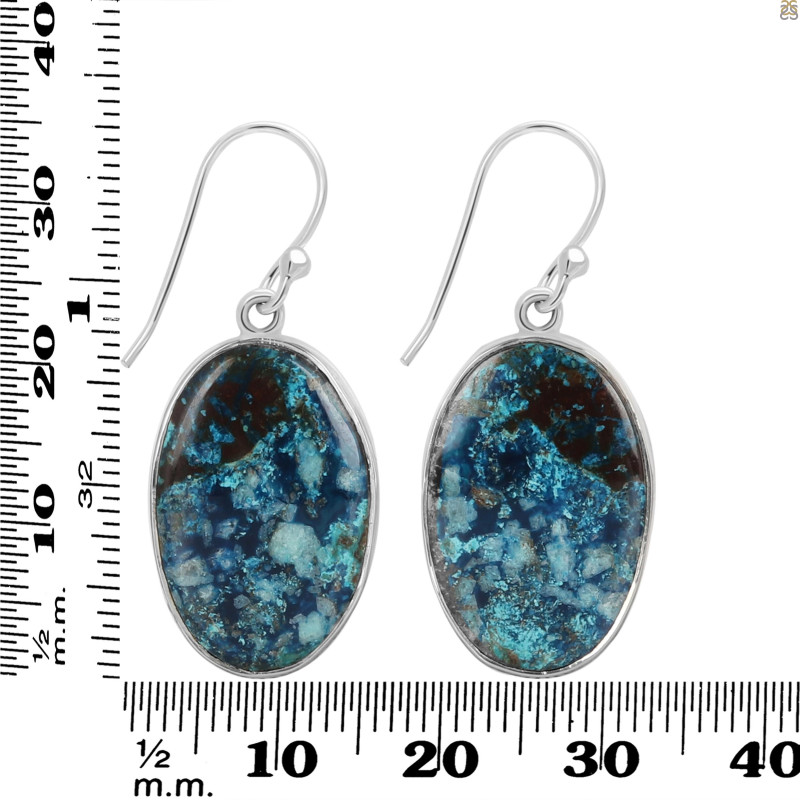 Shattuckite Earring-E STK-3-51