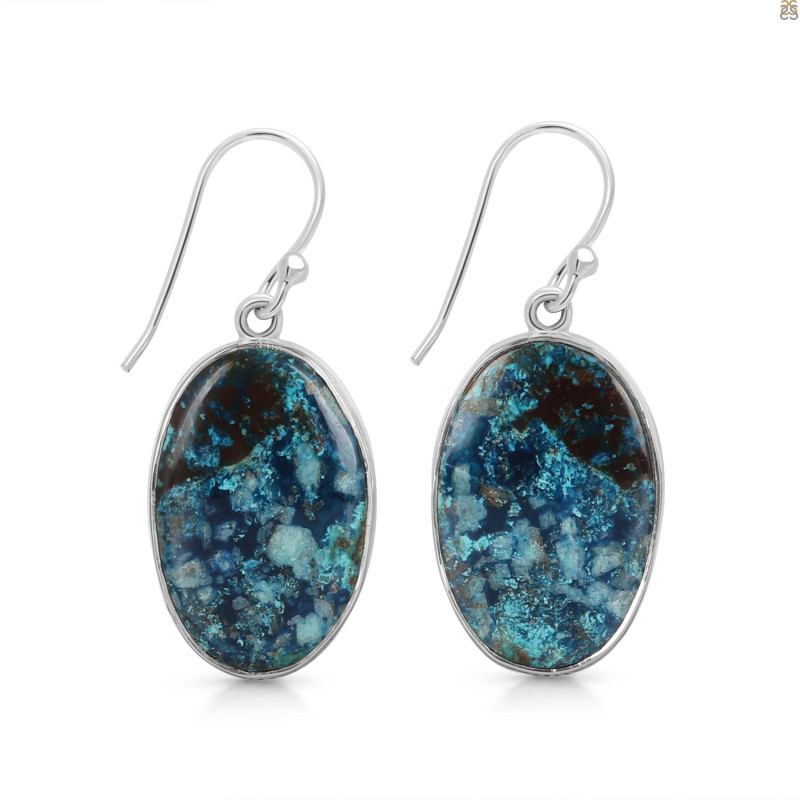 Shattuckite Earring-E STK-3-51